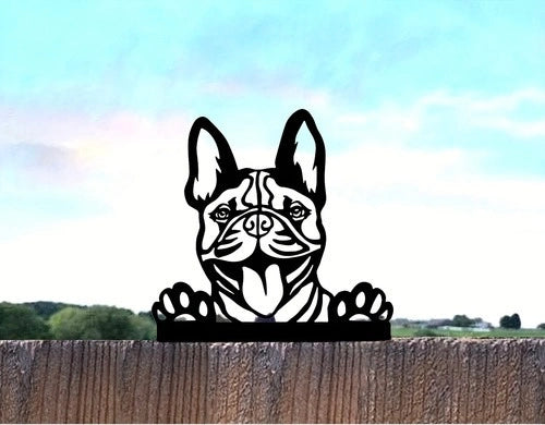 French Bulldog Garden Wall Art
