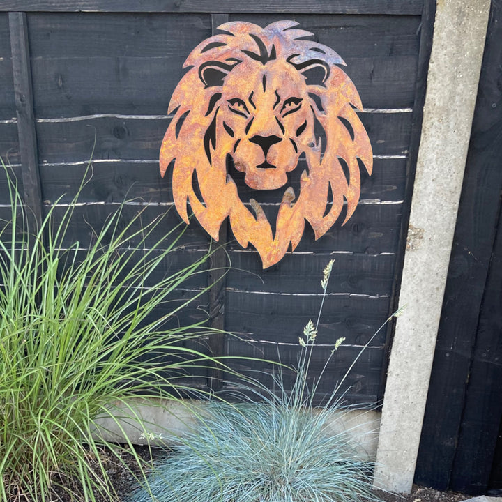 lion garden decor